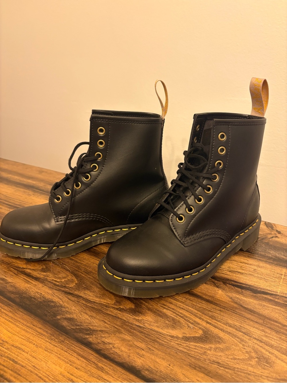 Dr. Martens Black Vegan Leather Boots